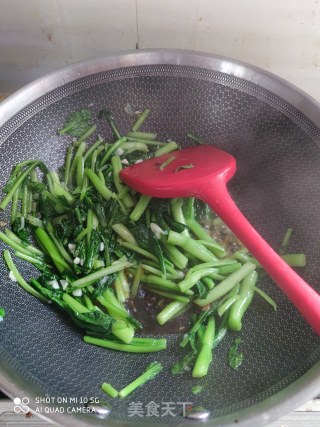 蒜香菜心的做法步骤：8