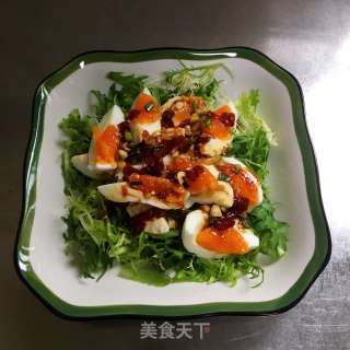 苦菊拌鸡蛋的做法步骤：6