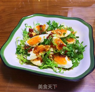 苦菊拌鸡蛋的做法步骤：7