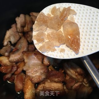 五花肉烧百叶结的做法步骤：6
