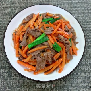 胡萝卜炒牛肉的做法步骤：13
