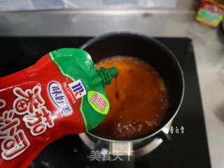 酸甜茄汁棒槌虾片❤️虾肉嫩滑孩子抢着吃的做法步骤：9
