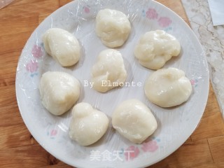 南瓜麻糬蜜豆软欧的做法步骤：7