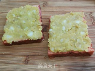 山药红薯煎蛋三明治的做法步骤：5