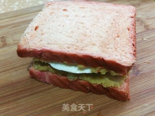 山药红薯煎蛋三明治的做法步骤：7
