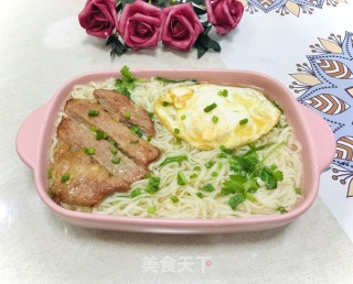 猪排汤面的做法步骤：9