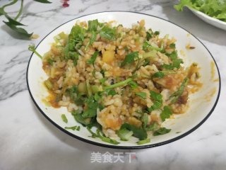 土豆酱拌蔬菜杂粮饭的做法步骤：11