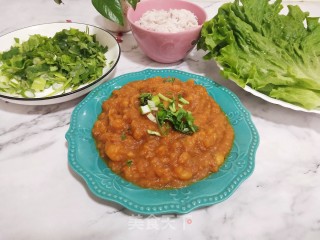 土豆酱拌蔬菜杂粮饭的做法步骤：13