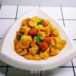 焖油豆腐和肉丸子的做法步骤：7