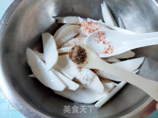 椒盐芋头（空气炸锅版）的做法步骤：5