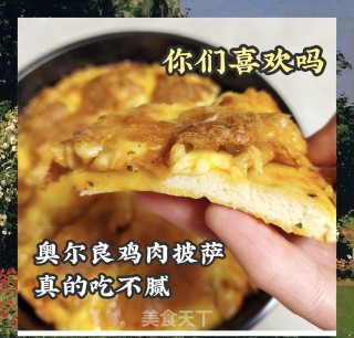 奥尔良鸡肉披萨????爱了爱了的做法步骤：7