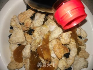 山药木耳蒸小酥肉的做法步骤：8