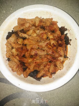 山药木耳蒸小酥肉的做法步骤：15