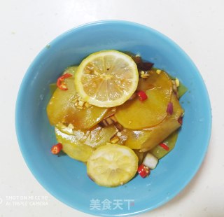 酸辣柠香土豆片的做法步骤：7