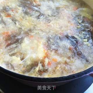 山药紫菜芙蓉汤的做法步骤：12