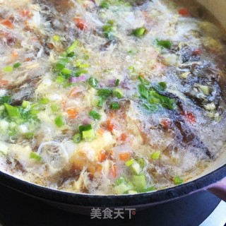 山药紫菜芙蓉汤的做法步骤：13