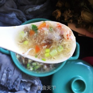 山药紫菜芙蓉汤的做法步骤：16