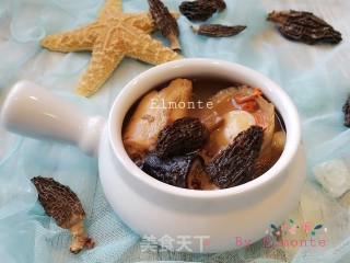 羊肚菌鲍鱼海参鸡汤的做法步骤：15