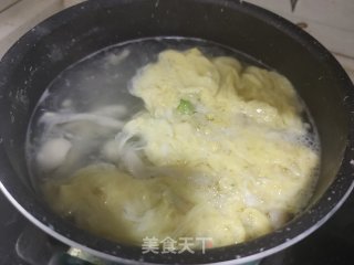 白玉菇蛋花汤的做法步骤：8