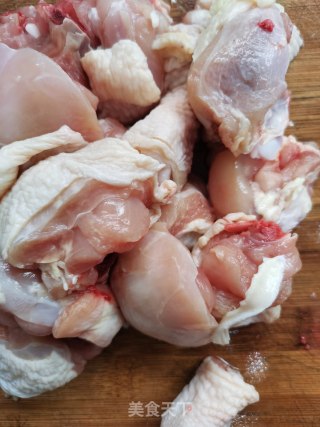 小米粉蒸鸡的做法步骤：2
