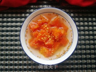 桂花冰糖炖木瓜的做法步骤：8