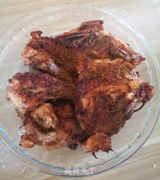 空气炸锅烤鸡架鸡脖鸡尖儿的做法步骤：8