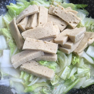 白菜炖面筋的做法步骤：8