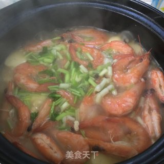 鲜虾豆腐煲的做法步骤：12