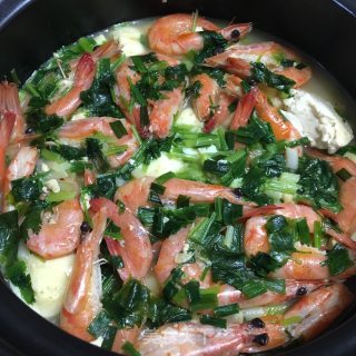 鲜虾豆腐煲的做法步骤：15