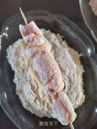 炸鸡肉串的做法步骤：12