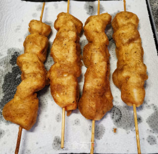 炸鸡肉串的做法步骤：17