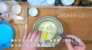 双色奶香小松饼，满口奶香，柔软细腻，下午茶的不二的选择！的做法步骤：2