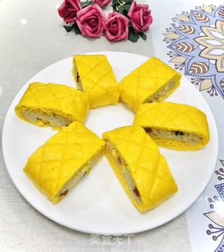 南瓜糯米卷#花样米饭#的做法步骤：17