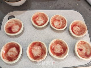 蛋挞皮做的迷你披萨的做法步骤：4
