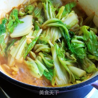 辣酱白菜炖土豆粉的做法步骤：7