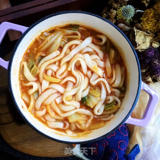 辣酱白菜炖土豆粉的做法步骤：10
