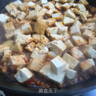 香辣肉末炖黑豆腐的做法步骤：10