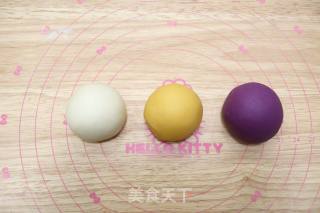 南瓜紫薯棒棒糖馒头的做法步骤：7