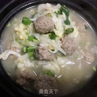 白菜心炖牛肉丸的做法步骤：11