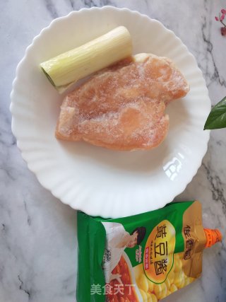 虫草花鸡胸肉丝卤的做法步骤：1