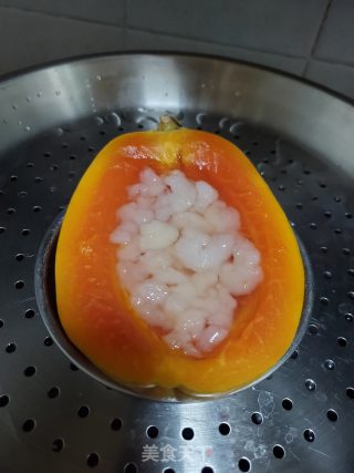 雪蛤炖木瓜的做法步骤：5