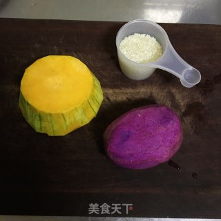 紫薯南瓜粥的做法步骤：1
