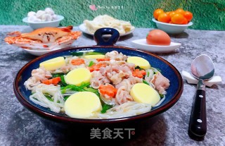 肥羊菠菜金针菇豆腐汤#羊肉#的做法步骤：15