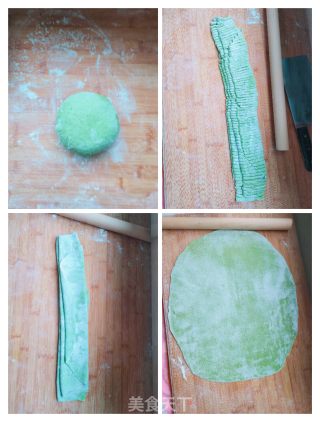 大虾、菠菜手擀面的做法步骤：5