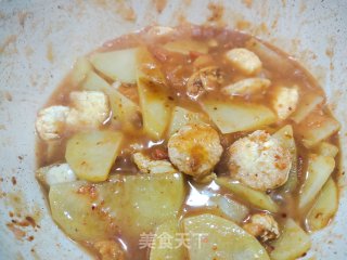 家常菜土豆烧日本豆腐的做法步骤：10