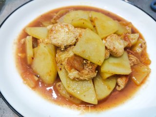 家常菜土豆烧日本豆腐的做法步骤：11