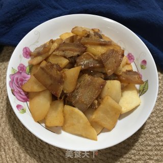 五花肉炒凉薯的做法步骤：9