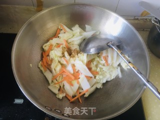 白菜胡萝卜炖粉条的做法步骤：5