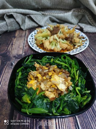 菠菜鸡蛋的做法步骤：10