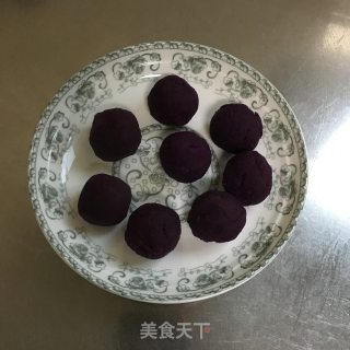 紫薯糯米饼的做法步骤：4